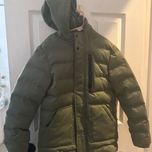 Kids Green Puffer Jacket